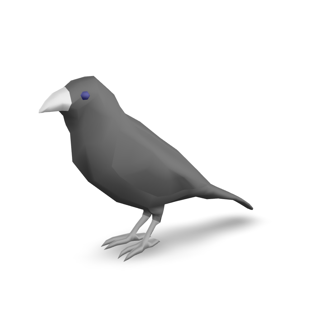 Stylized Bird Model 3D Model