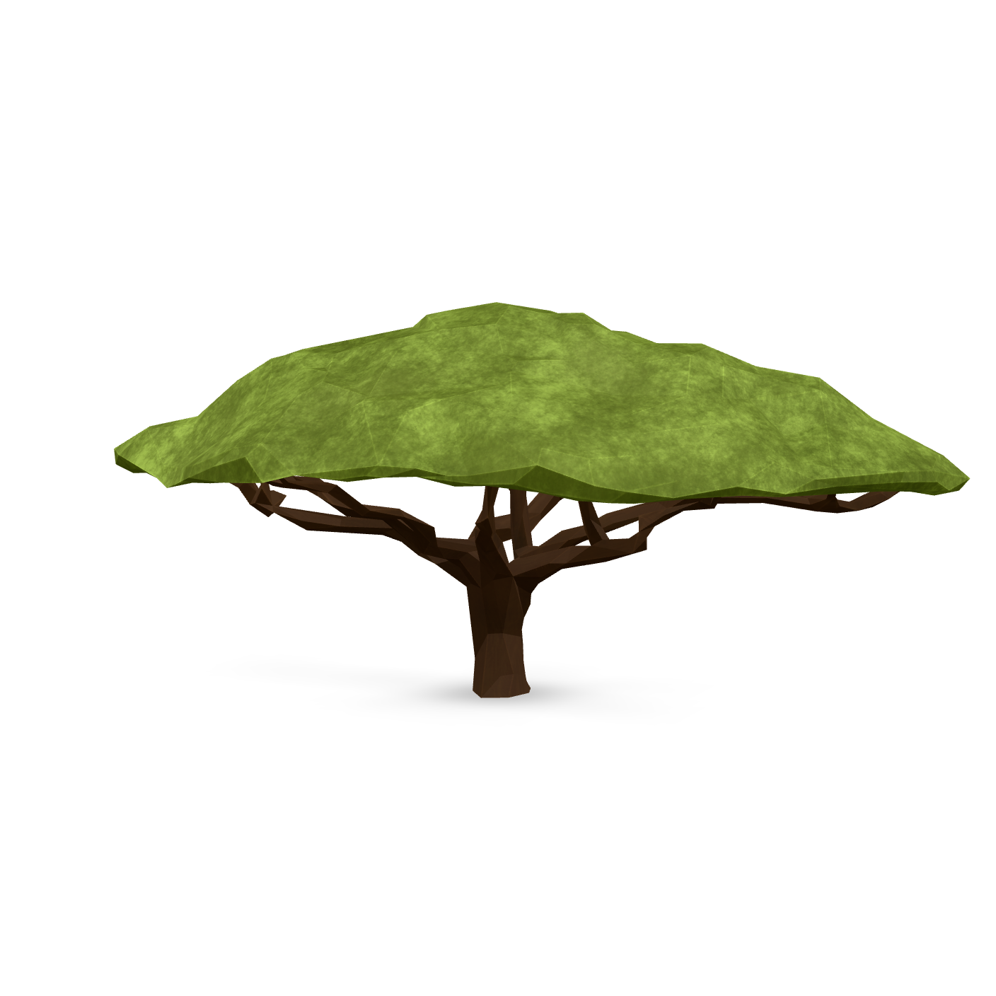 Stylized Low Poly Tree 3D Model