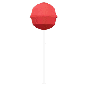Low Poly Lollipop 3D Model