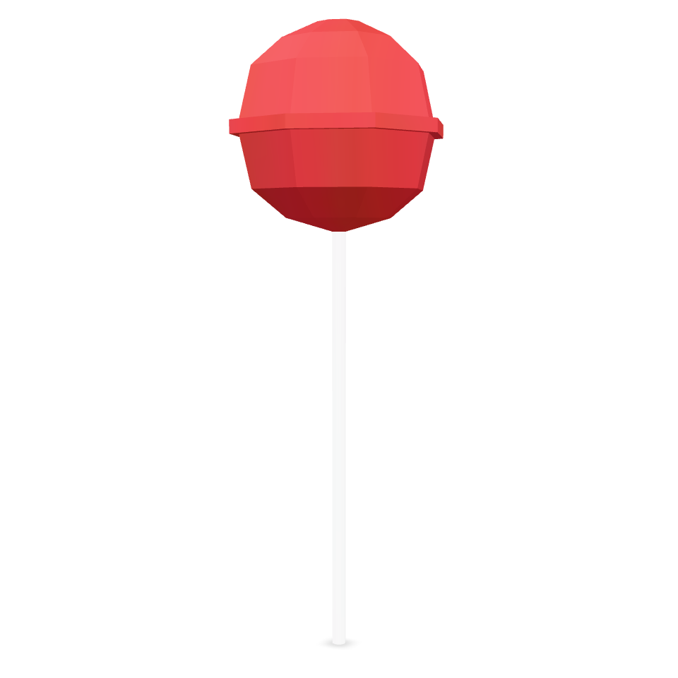 Low Poly Lollipop 3D Model