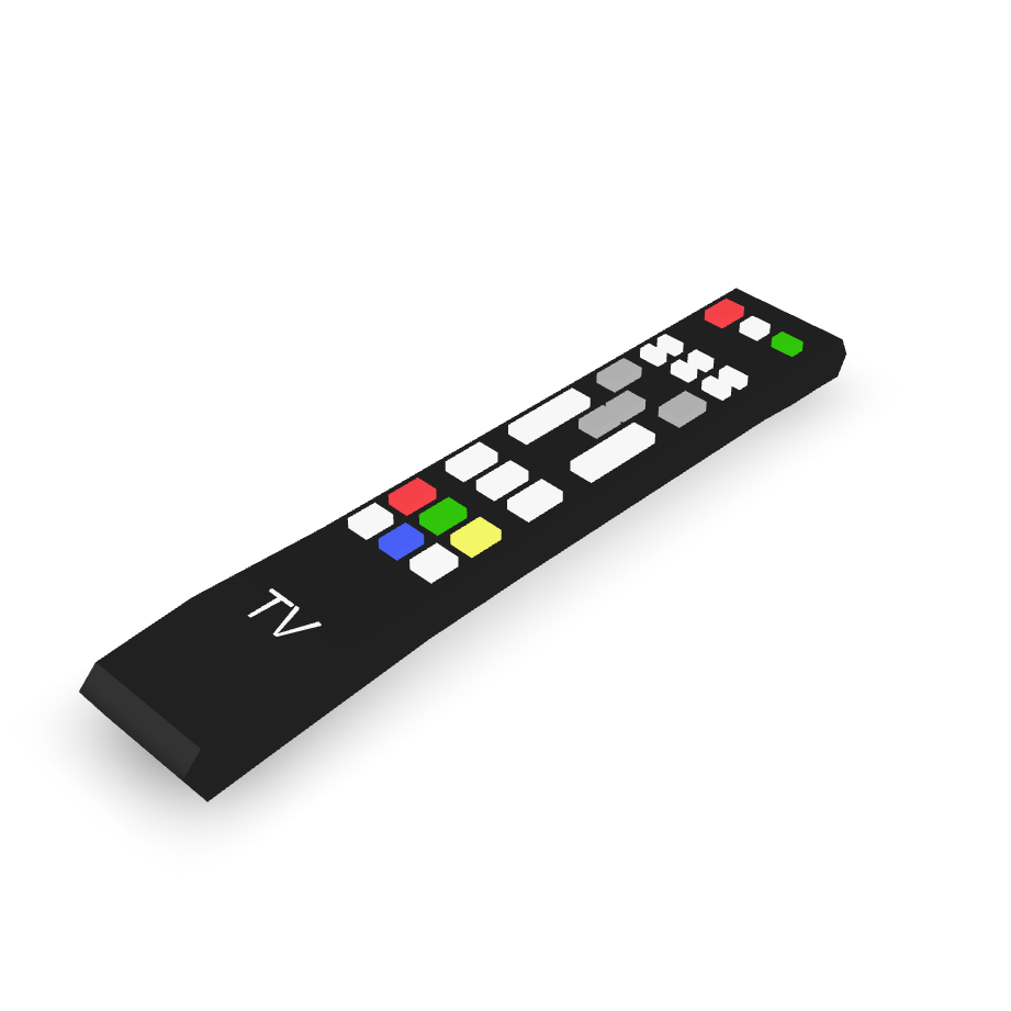 TV Remote Control 3D Model