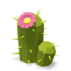 Low Poly Cactus 3D Model