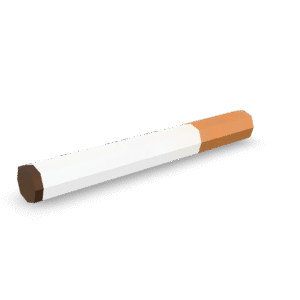 Low Poly Cigarette 3D Model