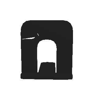 Stone Archway Ruin 3D Model