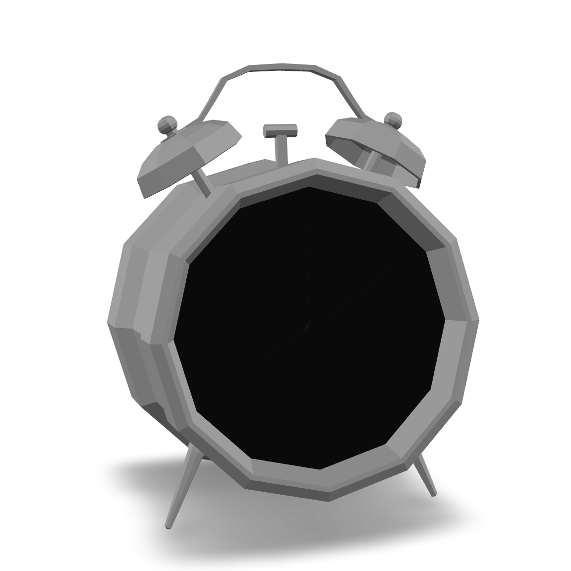 Simple Alarm Clock 3D Model