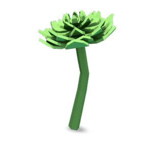 Low Poly Flower 3D Model