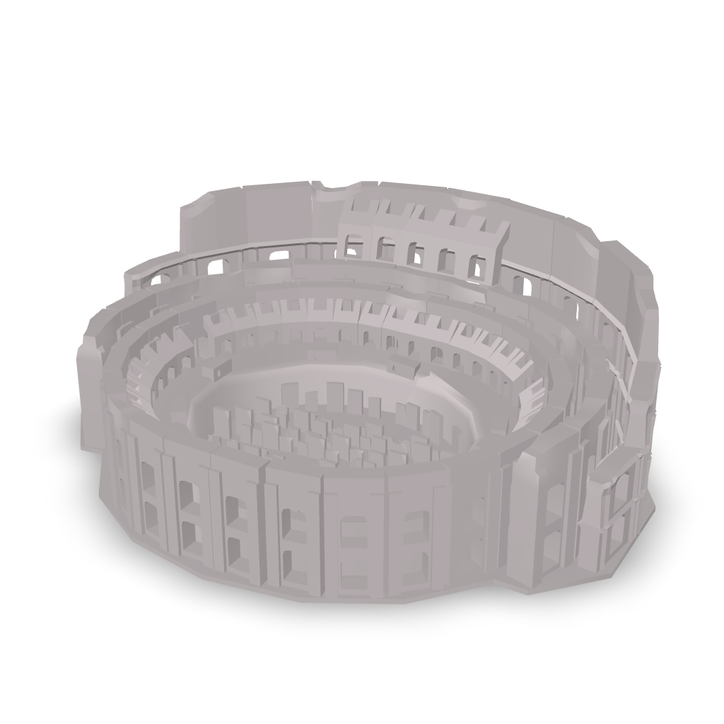 Colosseum Arena Ruins 3D Model