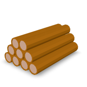 Stylized Log Pile 3D Model