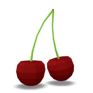 Low Poly Cherries 3D Model