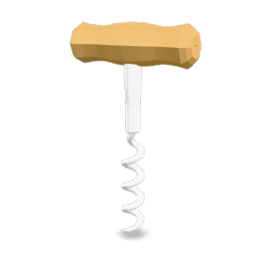 Stylized Corkscrew Opener 3D Model