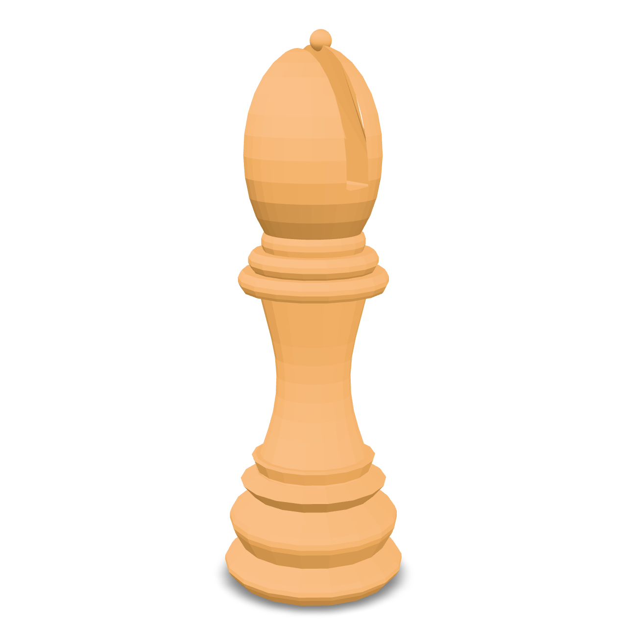 Chess Bishop Piece 3D Model