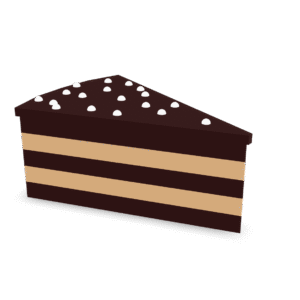 Chocolate Layer Cake 3D Model