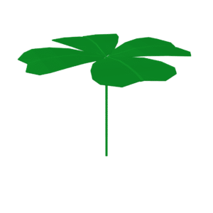 Low Poly Clover 3D Model