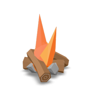 Low Poly Campfire 3D Model