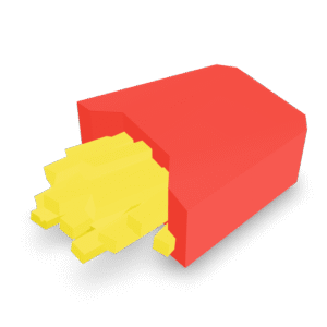 French Fries Pack 3D Model