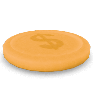 Golden Dollar Coin 3D Model