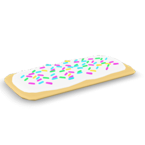 Sprinkled Cookie Bar 3D Model