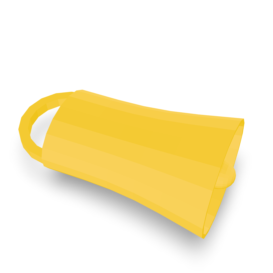 Yellow Megaphone Prop 3D Model