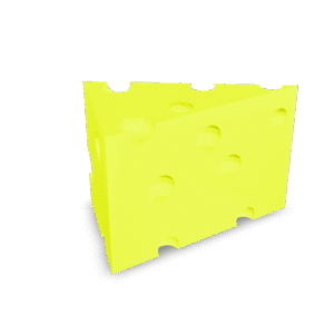 Swiss Cheese Wedge 3D Model