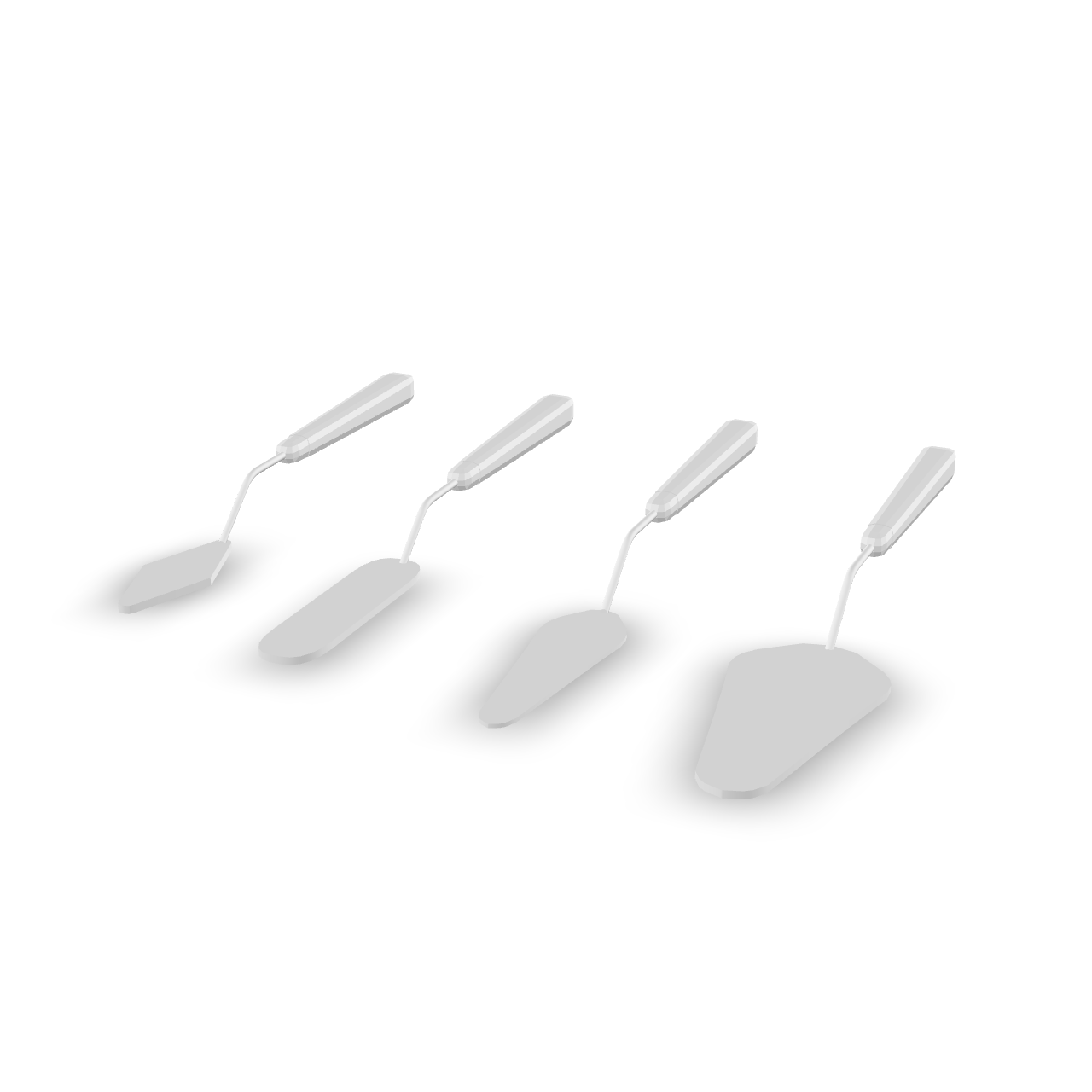 Palette Knife Set 3D Model