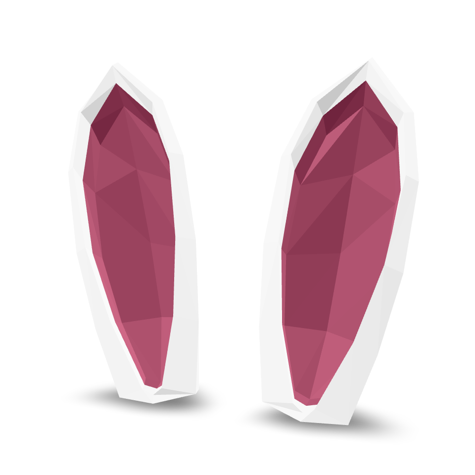 Low Poly Bunny Ears 3D Model