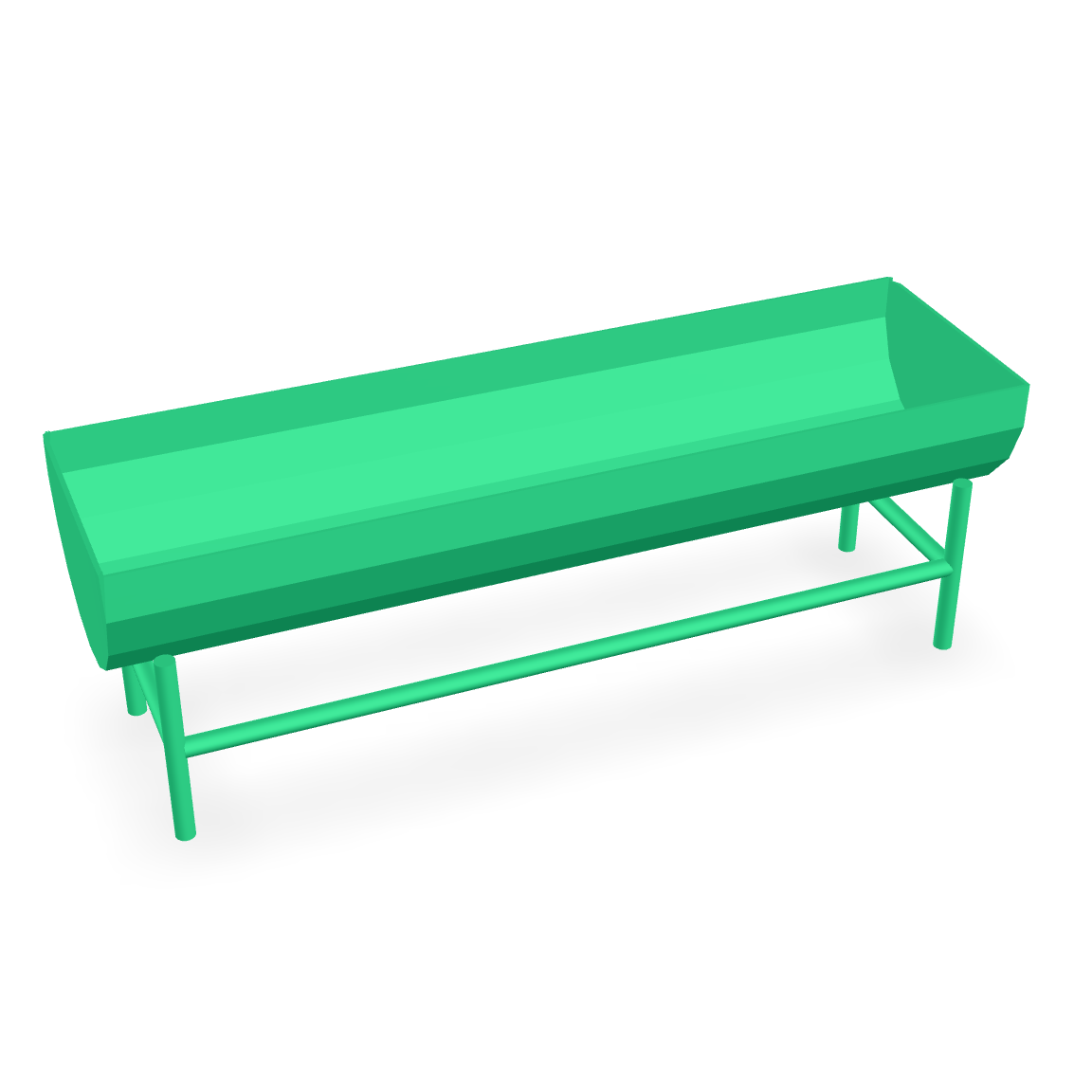 Simple Feeder Trough 3D Model