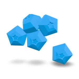 Geometric Blue Crystals 3D Model