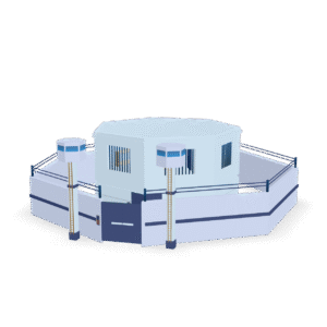 Low Poly Prison 3D Model