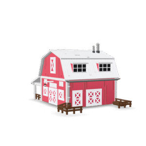 Cartoon Farm Barn 3D Model