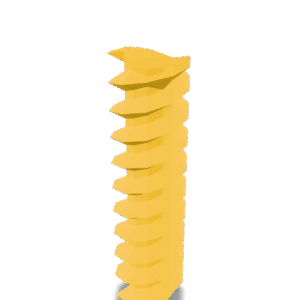 Geometric Pasta Shape 3D Model