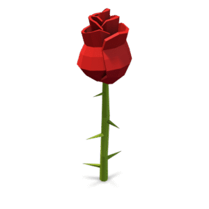Low Poly Rose 3D Model