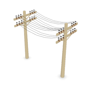 Stylized Utility Poles 3D Model