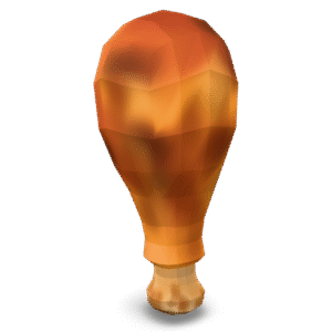 Low Poly Drumstick 3D Model