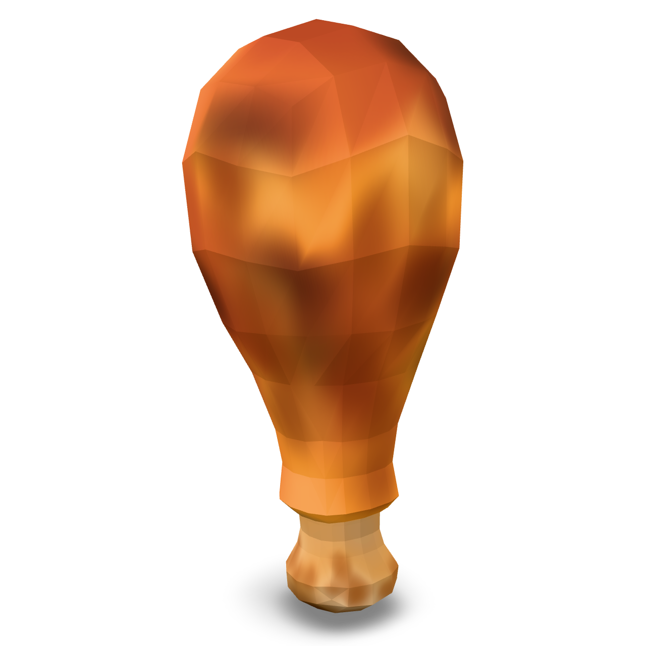 Low Poly Drumstick 3D Model