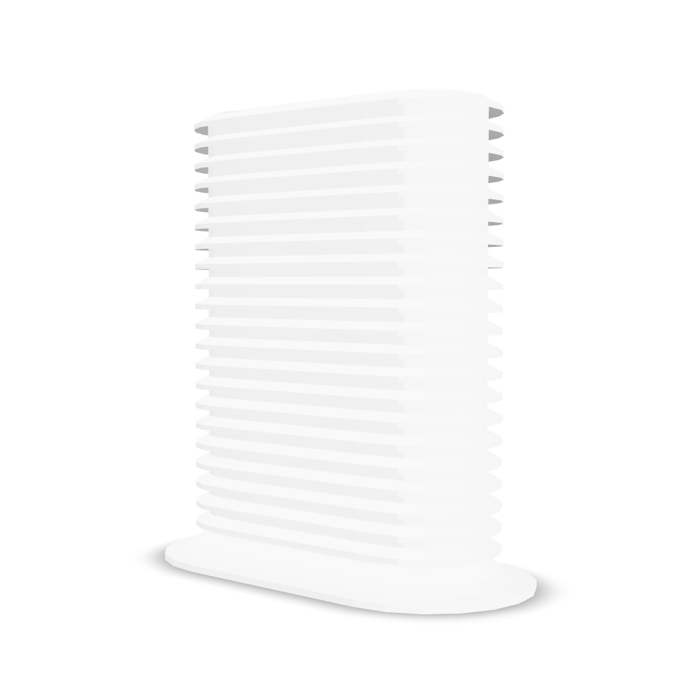 Corrugated Cooling Tower 3D Model