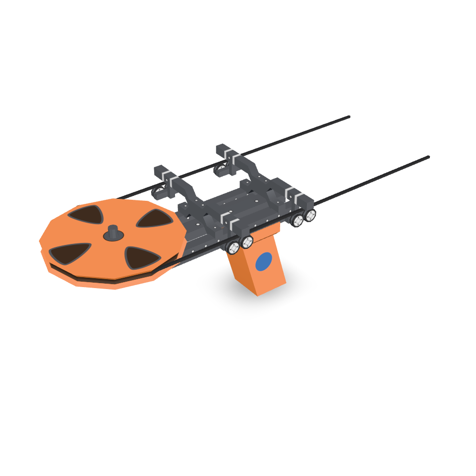 Cartoon Cable Car 3D Model
