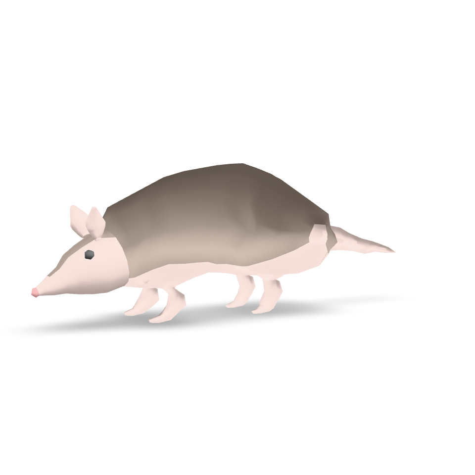 Simple Armadillo Model 3D Model