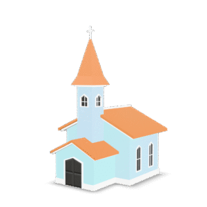 Simple Church Model 3D Model