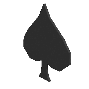 Simple Spade Icon 3D Model