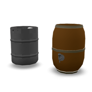 Simple Barrel Set 3D Model
