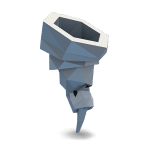 Stylized Lowpoly Tornado 3D Model