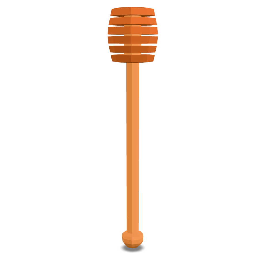 Honey Dipper Simple 3D Model