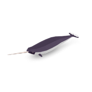 Low Poly Narwhal 3D Model
