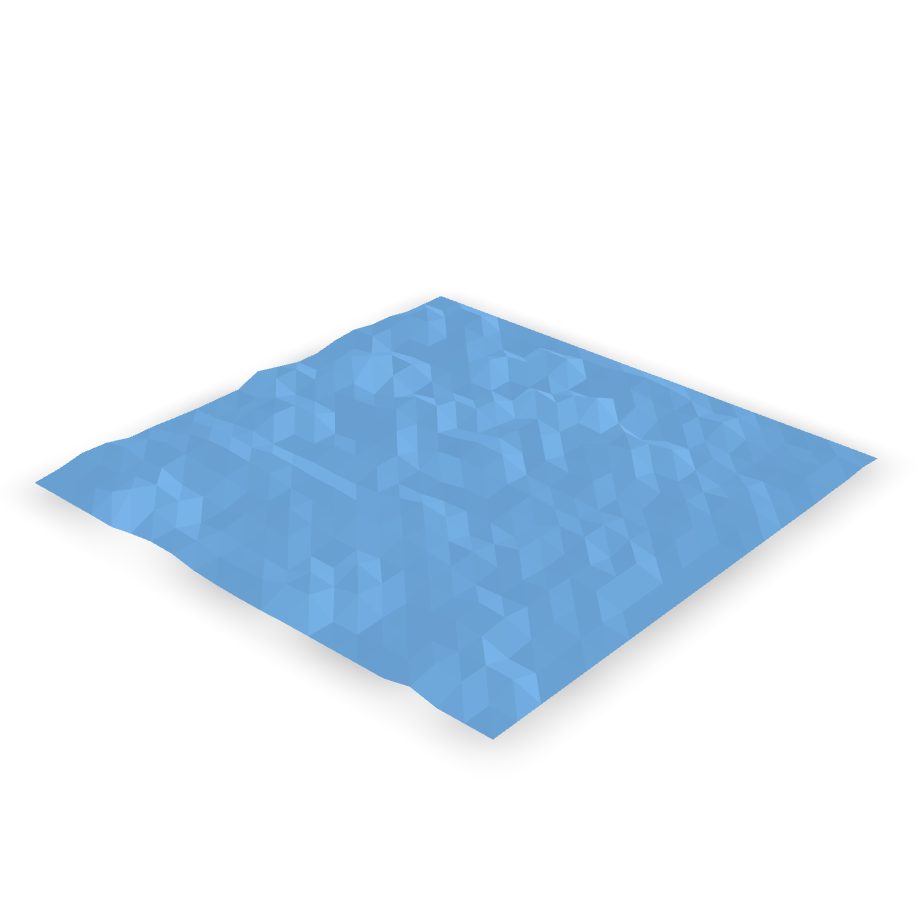 Low Poly Terrain 3D Model