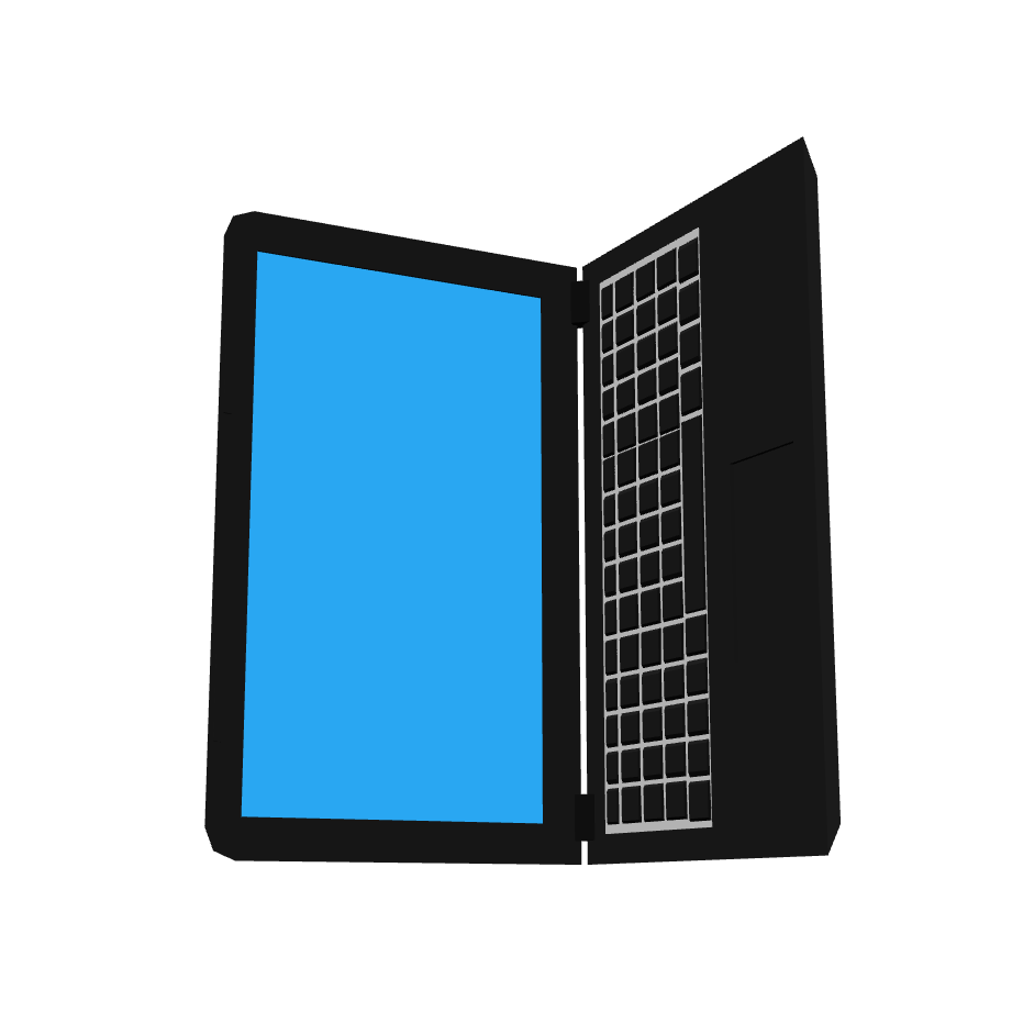Stylized Laptop Model 3D Model