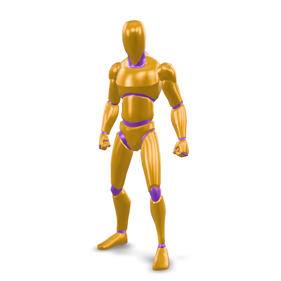 Animated Action Figure 3D Model