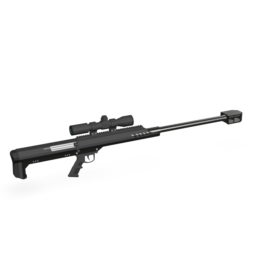 Stylized Sniper Rifle 3D Model