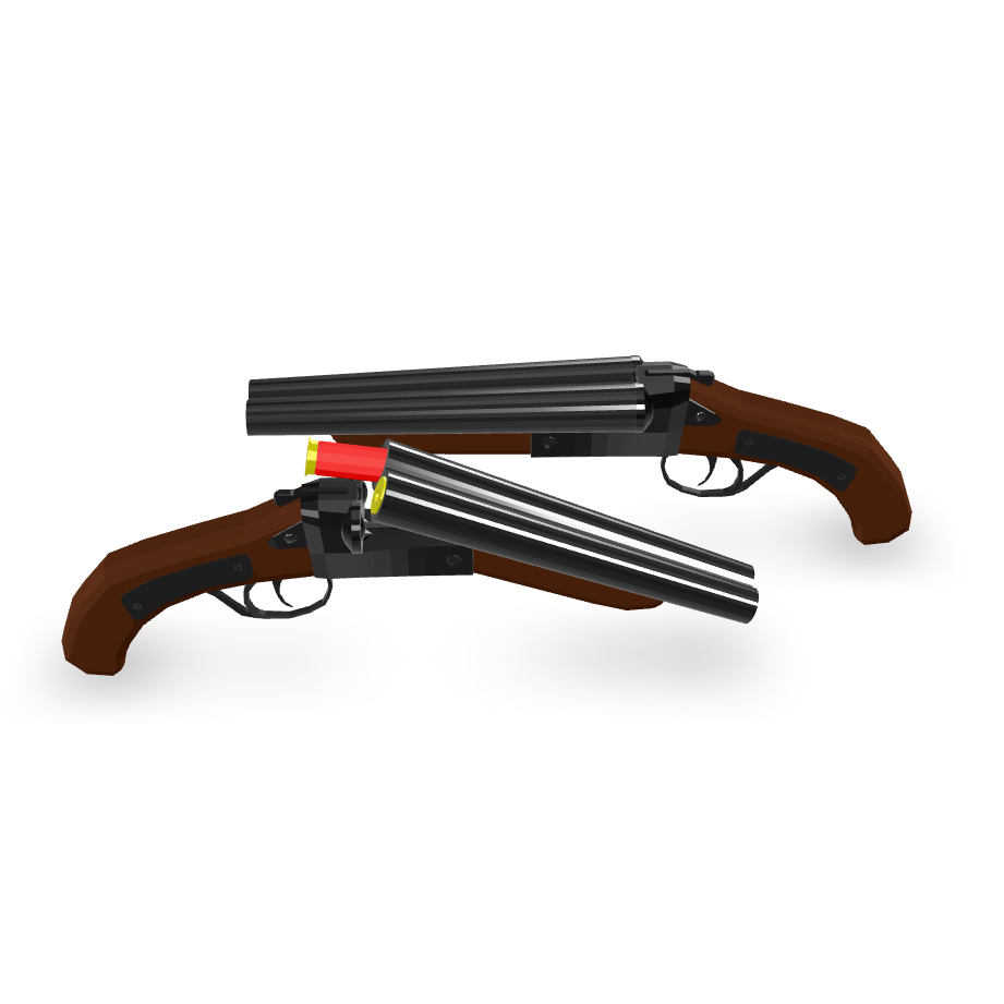 Double Barrel Shotgun 3D Model