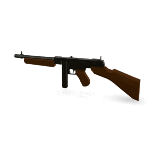 Tommy Gun Lowpoly 3D Model