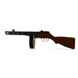 PPSh-41 Submachine Gun 3D Model